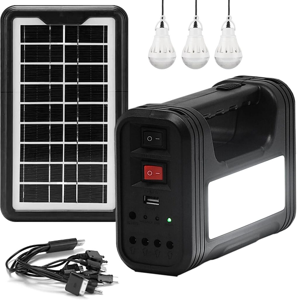 Solar Generator,Portable Power Station with Solar Panels,Portable Generator for Camping,solar powered generator with Flashlight for Home Use,Outdoors Travel Hunting Emergency