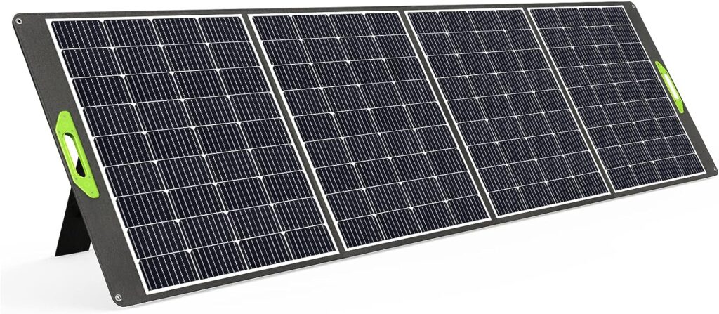 EENOUR 400W Portable Solar Panels, 39V MC4 Output Monocrystalline Foldable High Efficiency, Parallel/Series Supported, Solar Panel Kit for Power Station Outdoor RV Camper Blackout Emergencies
